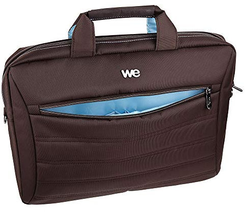 WE Sacoche pour Ordinateur Portable 14 Pouces Sac à Bandoulière Unisexe Homme Femme Confortable Mallette Multi-Compartiment avec Poche Extérieur – Noir
