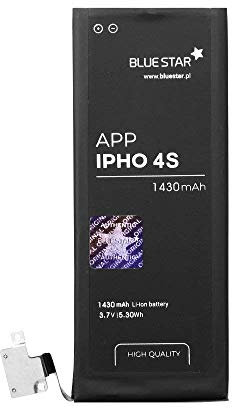 Bluestar Akku Ersatz kompatibel mit iPhone 4S 1430 mAh Austausch Batterie Handy Accu APN 616-0580