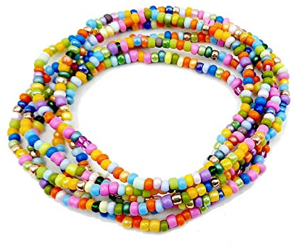 ARMBAND bunt Wickelarmband Handarbeit Lagenarmband handgefertigt Glasperlen Halskette Sommer Ibiza Style