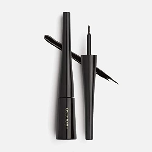 Mirenesse Magnomatic Eyeliner, Fodera Magnetica Utilizzata per l'applicazione di Ciglia Finte, Nessun Adesivo Nessun Disordine Facile Applicazione, Magnetica Liner Liquido Nero 0.17oz