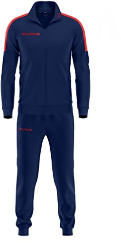 Givova Tr033 Anzug, blau/rot, 4XS