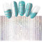 ZLHEgan 1 Sheet Gold Silver 3D Nail Sticker Geometric Stripe Wave Lines Strip Tips Manicure Adhesive Transfer Sticker