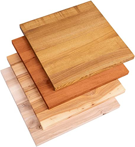 LAMO Manufaktur Holzplatte für Couchtisch, Beistelltisch, Tischplatte Massivholz 60x60 cm, Dunkel, LHG-01-A-004-60