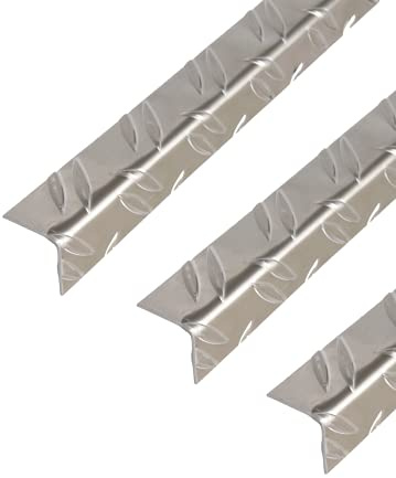 Alberts 497392 Winkelprofil | Riffel-Prägung | Aluminium, blank | 1000 x 23,5 x 23,5 mm | 3er Set