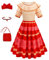 Foierp Encanto Mirabel Kleid für Mädchen Prinzessin Dolores Kostüm Cartoon Outfit Cosplay Party Halloween Kostüme Kleider