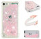 IMEIKONST Coque Compatible avec iPod Touch 7 Étui, Sables Mouvants Liquides Brillants Très Mince Transparente Silicone Antichoc TPU Bumper Housse pour iPod Touch 6 / Touch 5. Star Pink YBW