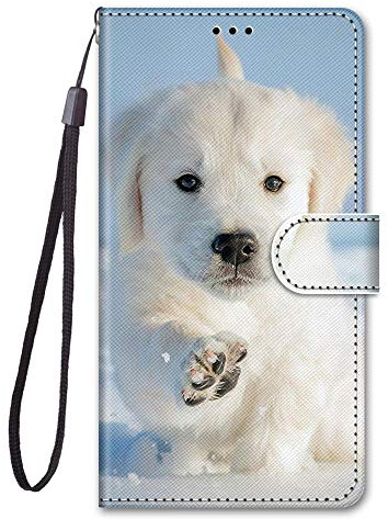 KimsCase für Huawei P Smart 2019/Honor 10 Lite Hülle Leder Silikon Case Magnetisch Kawaii Kickstand Schutzhülle Hüllen Brieftasche Handyhülle Flip Motiv Tier Muster Design Cover
