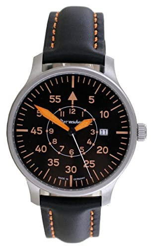 Messerschmitt Herrenuhr Pilot Schwarz/Orange ME-420PL