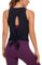 CRZ YOGA Damen Sport Tank Top Backless Ärmelloses Yoga Tshirt Sommer Leichte Fitness Oberteile Tops Marine 38