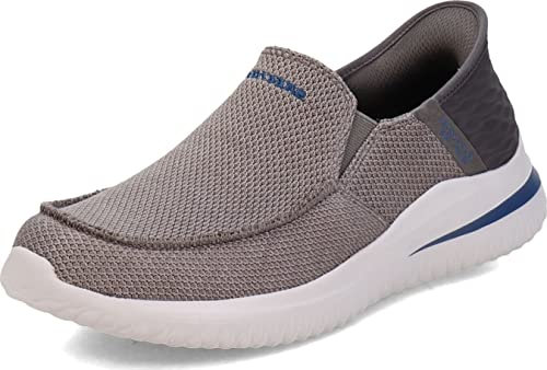 Skechers - Zapatos Deportivos para Hombre, Hands Free, Slip-ins, Heel piloow, Memory Foam. Modelo: 210604 Color: GRY Talla: 41