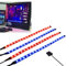 MIWATT DS RED and Blue PC Case LED Light Strip, Magnetic Computer Lighting, 4Pack LED Strip for PC Case Lighting Kit (30CM, Molex Connector, S Series)
