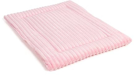 Wallace & Jones | Hundekissen kleine Hunde waschbar, ca. 60 x 45 cm, Hunde Liegematte Cardi, Liegedecke S, Hundematte samtartiges Breitcordstoff, Farbe rosa