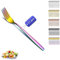 Kyraton Regenbogen Tafelgabeln 12 Stück,18.3cm Edelstahl Menuegabel, Gabeln und Löffel Besteck, ideal für Zuhause, Restauroom, Hotel, Hochzeit, Party, spülmaschinenfest