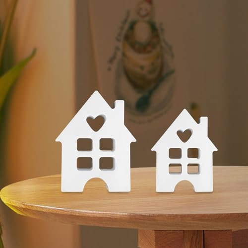 Silikonformen Gießformen Häuser, 2 Stück Silikonform Haus Gießformen Haus Silikonform Haus Mit Fenster Kerzenformen Zum Gießen Haus Gießform Silikonformen Epoxidharz Formen Haus Für Kerzen (2pcs)