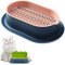 Bukezudang Katzengras Pflanzkasten, Katzengras Schale, Pflanzschalen Für Katzengras, Pflanzkasten Hydro Katzengras, Pflanzschalen Für Katzengras Keimschale, Seed Sprouter (Indigo-Rosa