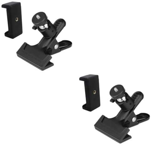 Mikikit 2 Stück Tischtelefonständer Klemmhalter 360 Flexibilität Smartphone-Halterung Für Tablet Handyhalter Material