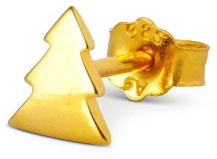 Ohrring Lulu Copenhagen Gold Plated 925 LULU1097 THE TREE GOLD, Taglia unica, Gelbgold, Kein Edelstein