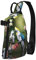 Schöne Kakadu Vogel Blume Druck Trend Casual Crossbody Brusttasche Freizeit Reisen für Damen und Herren Crossbody Tasche, Schwarz, Einheitsgröße, Schwarz, Einheitsgröße