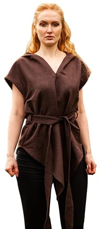 Leonardo Carbone® Waldläufer Tunika Aldon Unisex - Mittelalter Kleidung Herren & Damen, Mittelalter Hemd, Freizeithemden Kurzarm, Karneval Kostüm, LARP Kleidung - 100% Baumwolle