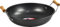 LAVV HOUSEWARES LTD Non Stick Carbon Steel Flat Bottom Stir Fry Wok with Wooden Handle (28cm, Short Handle)