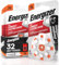 32 Energizer Acoustic Batteries for Hearing Aids Size 13 Orange - 4 Blister Packs of 8 Batteries