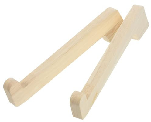 HOMSFOU 2pièces Support Ordinateur Portable Bois Réhausseur Ergonomique pour Bureau Support Stable pour Laptop pour Maison Et Bureau Portable Et Pratique