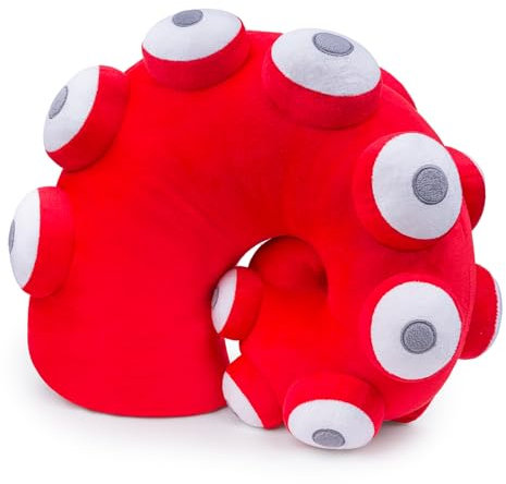 lilizzhoumax Oktopus Kissen plüschtier 40cm/16”, Simuliertes Tier Oktopus Kissen Kawaii Oktopus Fisch, Realistische Oktopus Plüsch Spielzeug für Wilde Tiere Geschenk für Kinder rot