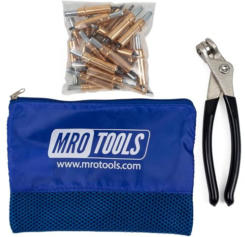 25 1/8 Standard Cleco Sheet Metal Fasteners + Cleco Pliers w/Carry Bag (K1S25-1/8)