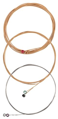 VICASKY Cuerdas de guitarra para niños – Juego de 6 cuerdas de guitarra folk para guitarra acústica, juego de cuerdas de guitarra para principiantes, cuerdas de repuesto para practicar y