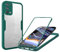 SLWYF Compatible con Realme 7 5G, protector de pantalla integrado, protección completa de 360 grados, funda para teléfono móvil, resistente a los golpes, carcasa de TPU resistente, transparente,