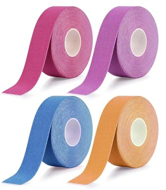 Face Lifting Tape,4 Stück Falten Tape Gesicht Straffung,2.5cm x 5m Tape Falten Gesicht, Anti Falten Pflaster,Multifunktional Myofasziales Gesichtstraffungsband für Straffung der Haut