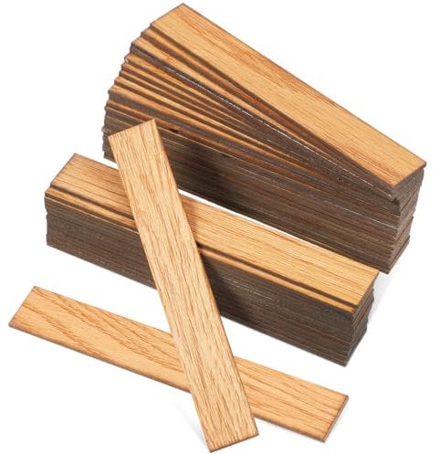 DOITOOL 40 Pcs Miniature Dollhouse Flooring 1: 12 Scale Mini Doll House Floor Boards DIY Self Adhesive Dollhouse Wood Flooring Peel and Stick for Dolls House Accessories