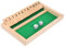 SUPVOX Schachspiel umgeben Holzplattenspiel Familien-Mathe-Spiel Mathe-Lernspiel Brettspiele aus Holz lustiges Würfelspiel Zahlenplättchen aus Holz Tisch-Mathe-Spiel Familien-Würfelspiel