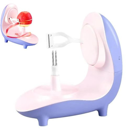 Yiokii Electric Apple Peeler, Adjustable Thickness Multifunctional Fruit Vegetables Peeler, Portable Home Kitchen Quick Peeler for Fruit, Potatoes, Carrots