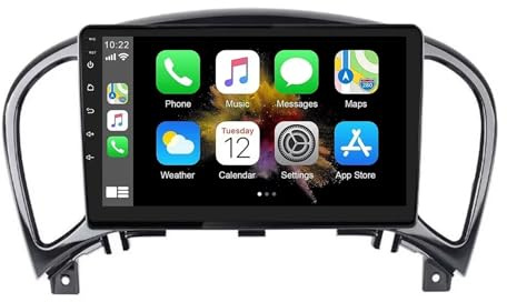 Android 15 Autoradio 2 Din per Nissan Juke YF15 2010-2014 Carplay 9 IPS Touchscreen Stereo Auto con GPS Bluetooth DSP FM USB SWC Telecamera posteriore(4G+64G)