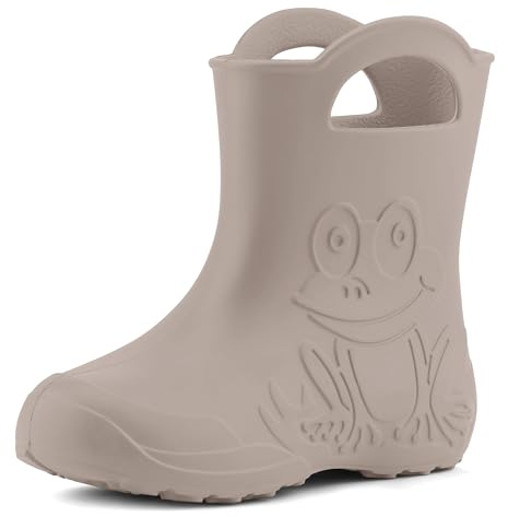 Ladeheid Gummistiefel Kinder EVA LA-CA-01 (Hellbeige,32/33 EU)
