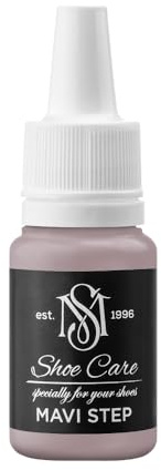 MAVI STEP - Tinte universal para cuero, NCS S, 4010-R10B, palo de rosa carbón, pintura de alta cobertura para zapatos, bolsos, lona y tenis, 10.1 ml