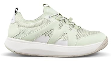JOYA Marbella Light Green, Leichter, atmungsaktiver Sneaker für Damen aus Air-Mesh und mit elastischer Schnürung, in frischem Hellgrün