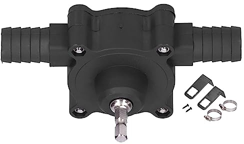FTVOGUE Bomba de Taladro Eléctrica Manual, Material ABS, Mini Bomba de Agua de Taladro Eléctrico Autocebante de Alta Capacidad para Transferencia de Aceite y Líquidos Ligeros