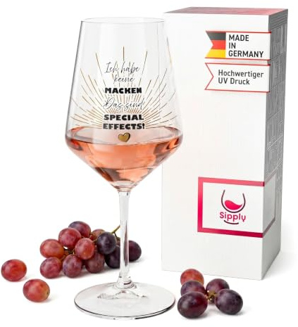Sipply Weinglas mit Spruch Special Effects 0,5l Glas lustig für Spritz Getränke Cocktails Sekt Schorle Bowle oder Saft