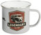 BRISA VW Collection - Volkswagen Large Enamel Coffee-Tea Mug Cup for Camping & Outdoor T1 Bus Campervan (500 ml/16.9 fl oz/Legendary/Gray)