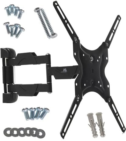 Maclean MC-743 TV Wandhalterung Universal für 13-65 30kg OLED QLED LCD LED Monitor Plasma Fernseher Universal TV Halterung Halter Wandhalter Max. VESA 400x400