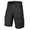 Helikon-Tex Pantalones Cortos para CPU para Hombre, polialgodón, Ripstop, Color Negro, polialgodón, Ripstop