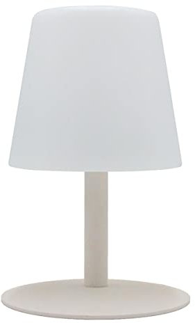 Lampe de table sans fil pied en acier crème LED blanc chaud/blanc dimmable STANDY MINI Cream H25cm
