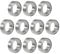 sourcing map 10stk MR128ZZ tief Rille Ball Lager 8x12x3,5mm Doppel Schutz Chrom Lager
