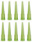 sourcing map Industrial Blunt Tip Tapered Dispensing Fill Needle 14ga X 1.26 Olive 10pcs