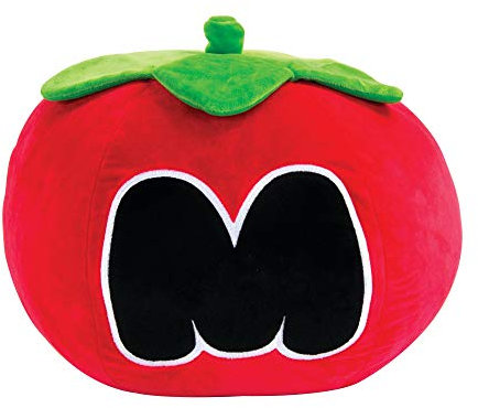 Mocchi Mocchi Nintendo Mega TomatoKirby Peluche 40 cm, Merchandising para Niños y Niñas, Cojín de Tomate Kirby A partir de 3 Años