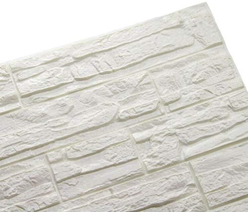 3D Wandaufkleber 60 x 60cm Selbstklebende Dekorative 3D Wandpaneele, Wasserdichte Tapete für Dekoration Renovierung Wohnzimmer Schlafzimmer Küche (24, Stein)