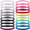 Duufin 20 Stück Haarband Sport Anti-Rutsch Stirnbänder Elastische Haarbänder für Damen Herren Yoga Fitness, 14 Farben