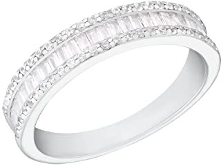 Amor Ring 925 Sterling Silber Damen Ringe, mit Zirkonia synth., Silber, Kommt in Schmuck Geschenk Box, 2035622